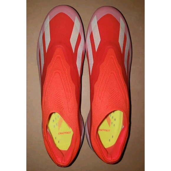 Adidas X Crazyfast Elite SG Laceless Soccer Shoes Men\'s Size 8 Orange IG0611 New main image 4